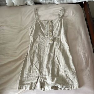 Cream Linen Urban Outfitters dress